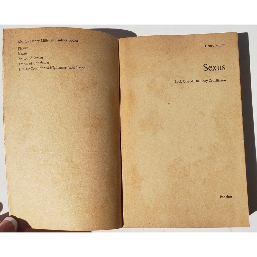 Tropic Of Capricorn & Sexus by Henry Miller Vintage Paperbacks 1961 & 1973 - Picture 10 of 16